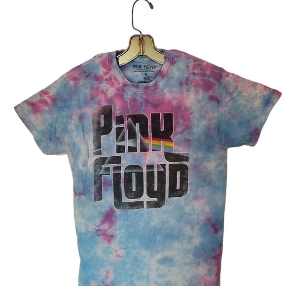 Vintage 70s Style Pink Floyd Tie-Dye T-Shirt – Men’s S – Classic Rock Band Tee - Picture 2 of 6